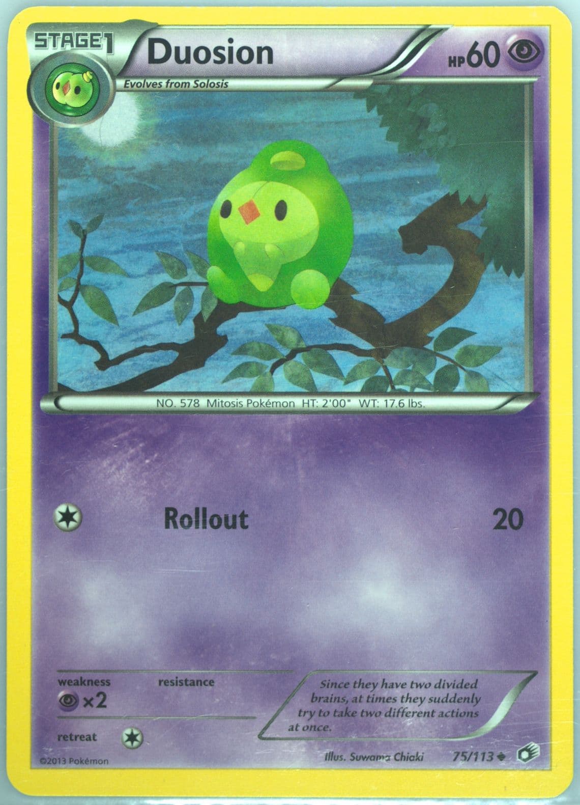 Duosion (75) 2013 Pokemon Black & White Legendary Treasures