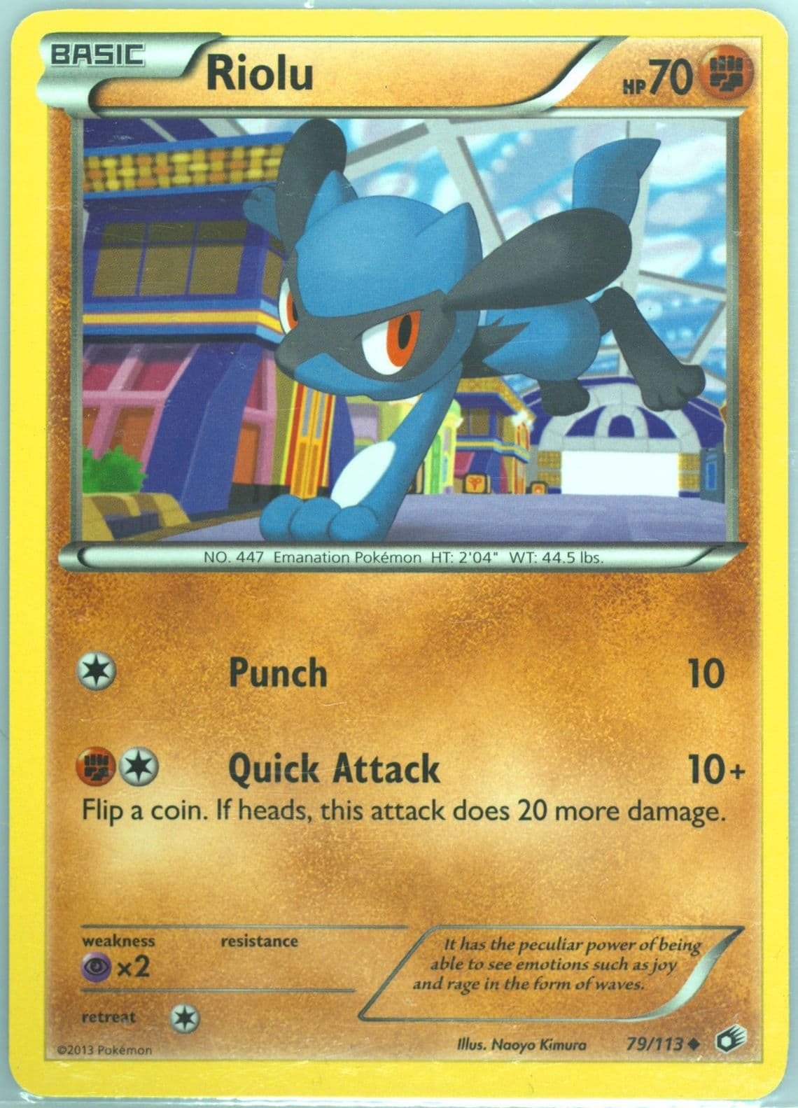 Riolu (79) 2013 Pokemon Black & White Legendary Treasures