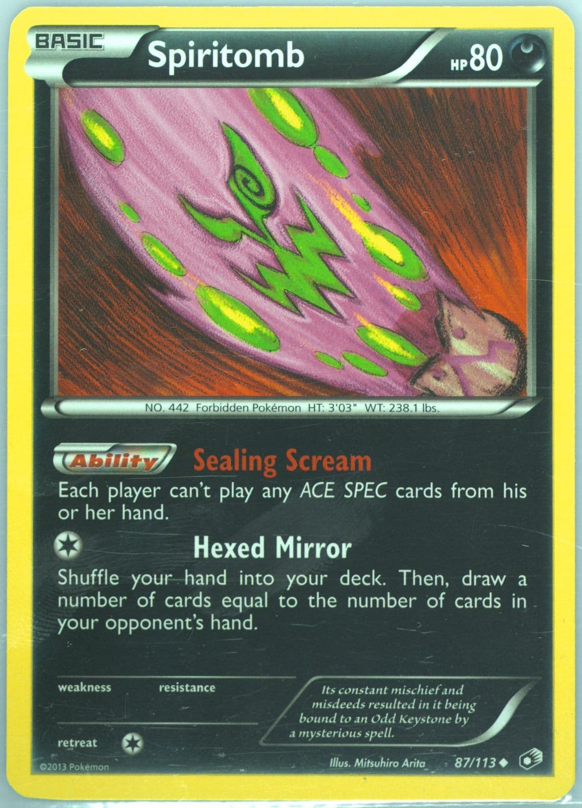 Spiritomb (87) 2013 Pokemon Black & White Legendary Treasures