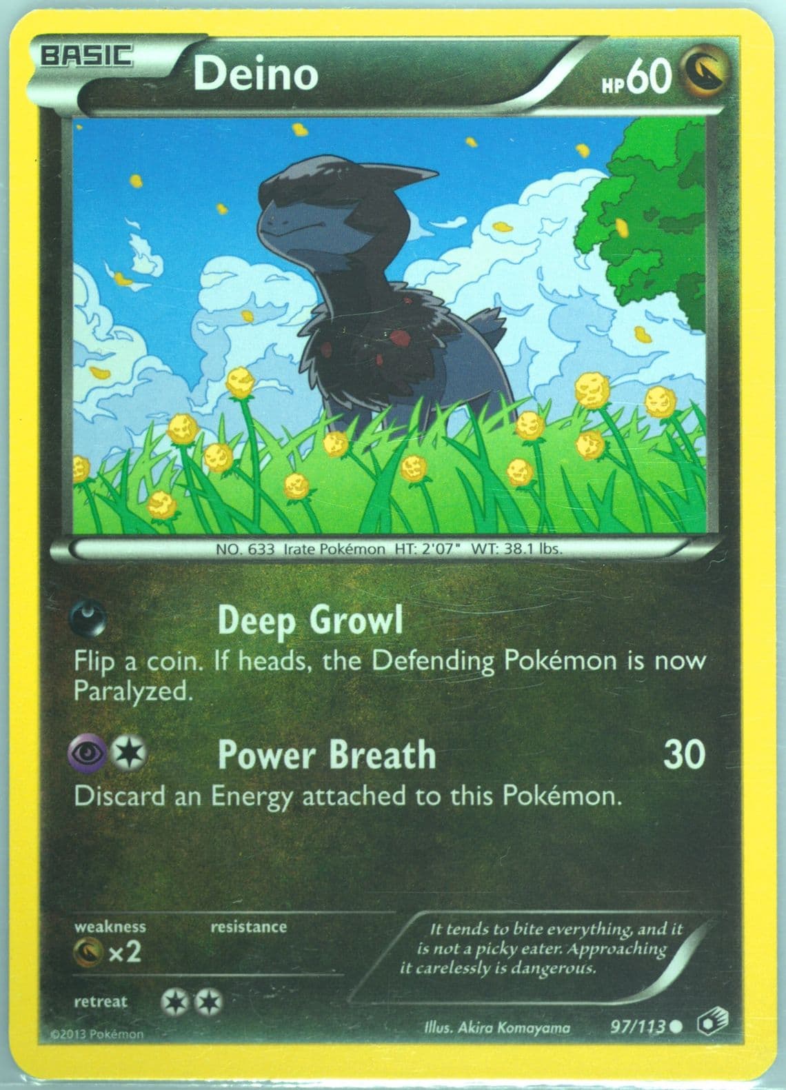 Deino (97) 2013 Pokemon Black & White Legendary Treasures