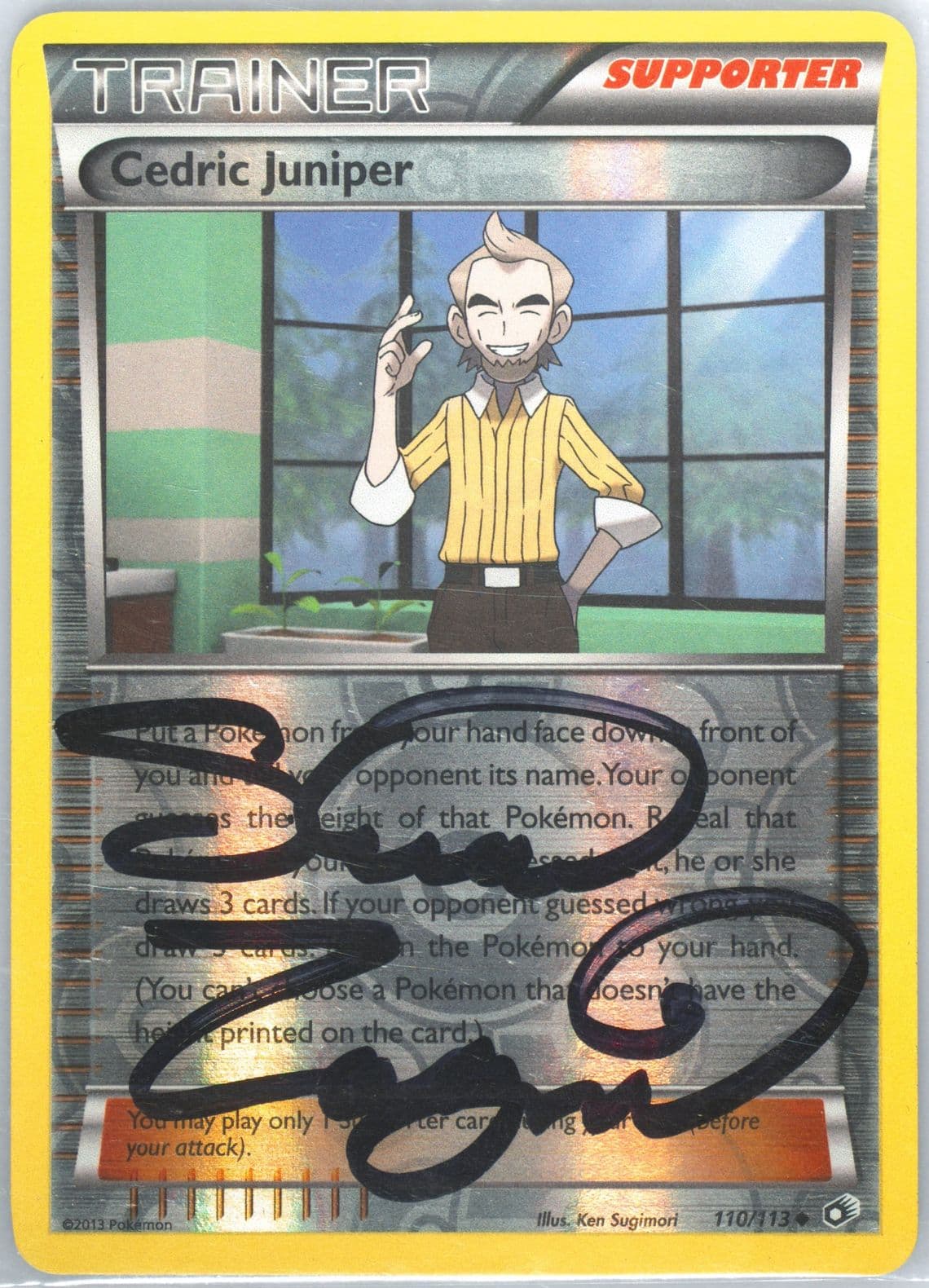 Cedric Juniper-Reverse Foil (110) 2013 Pokemon Black & White Legendary Treasures