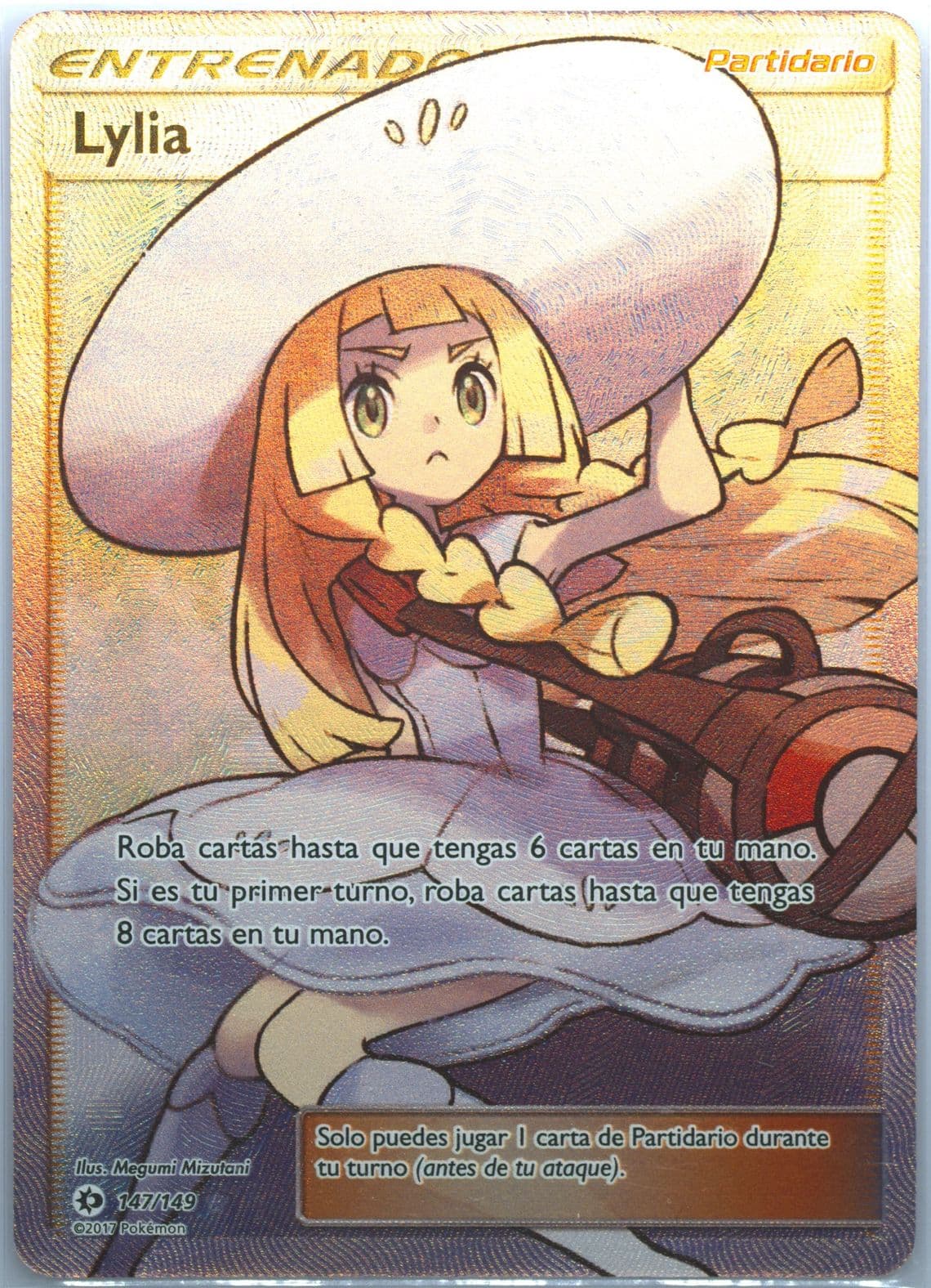 Full Art/Lylia Spanish (147) 2017 Pokemon Sun & Moon