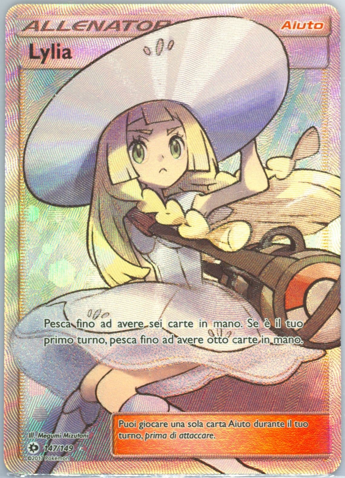 Full Art/Lylia Italian (147) 2017 Pokemon Sun & Moon