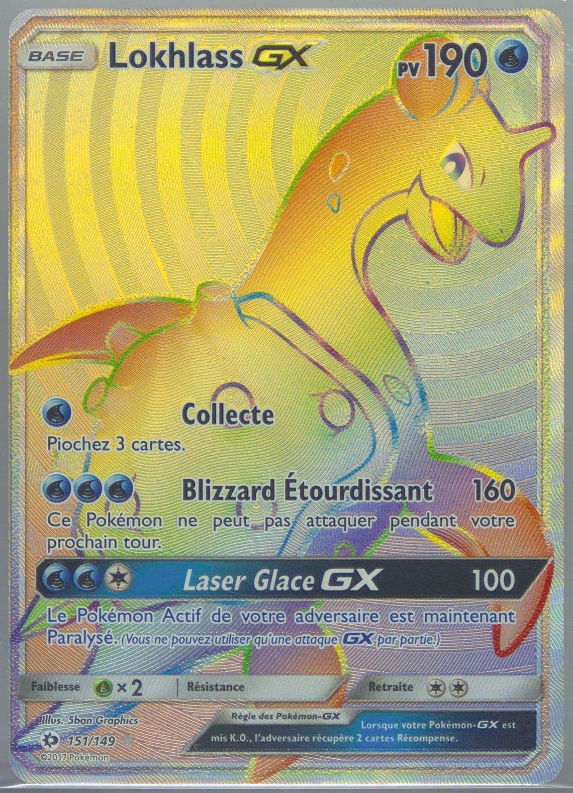 Full Art/Lokhlass GX French-Secret (151) 2017 Pokemon Sun & Moon