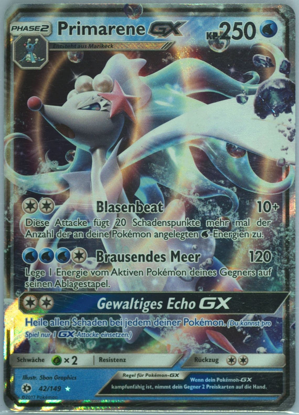 Primarene GX German (42) 2017 Pokemon Sun & Moon