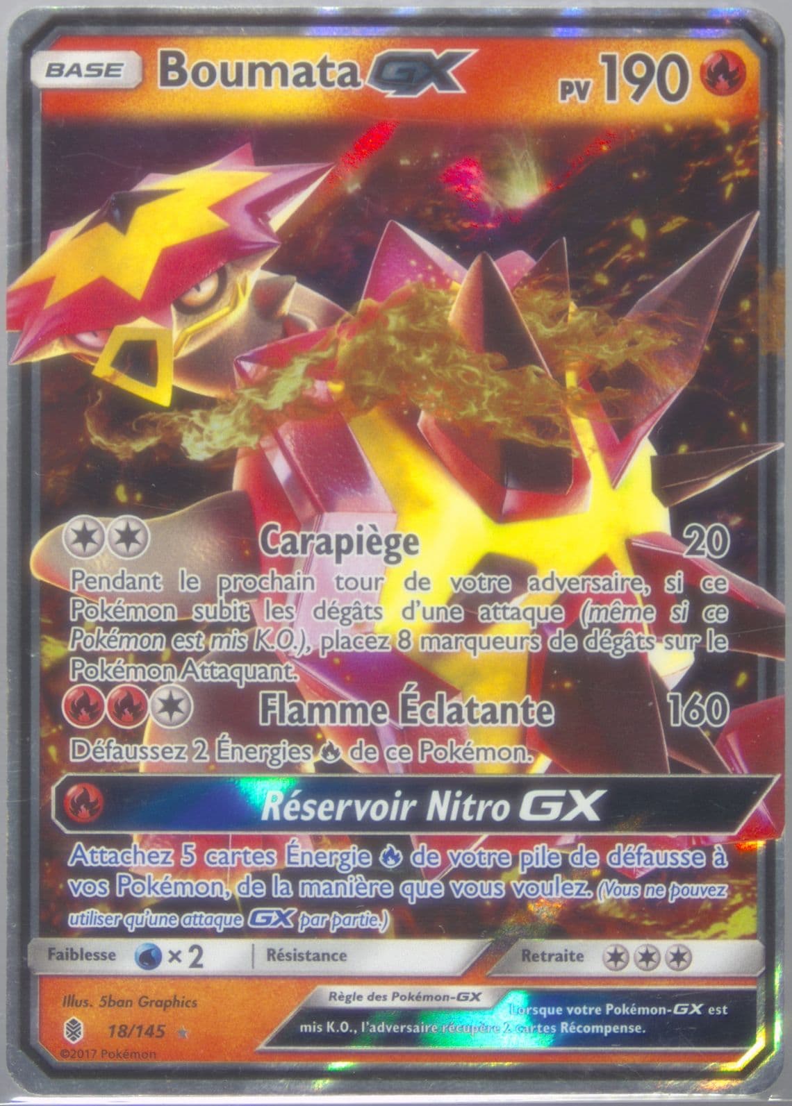Boumata GX French (18) 2017 Pokemon Sun & Moon Guardians Rising