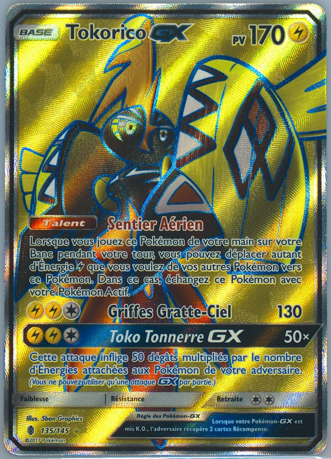 Full Art/Tokorico GX French (135) 2017 Pokemon Sun & Moon Guardians Rising