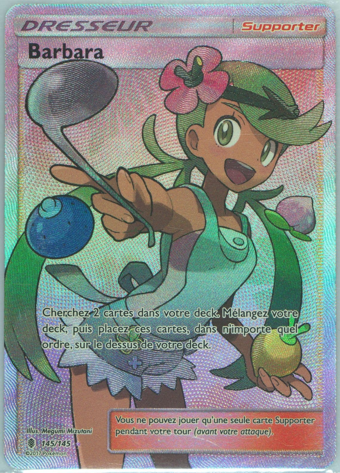 Full Art/Barbara French (145) 2017 Pokemon Sun & Moon Guardians Rising