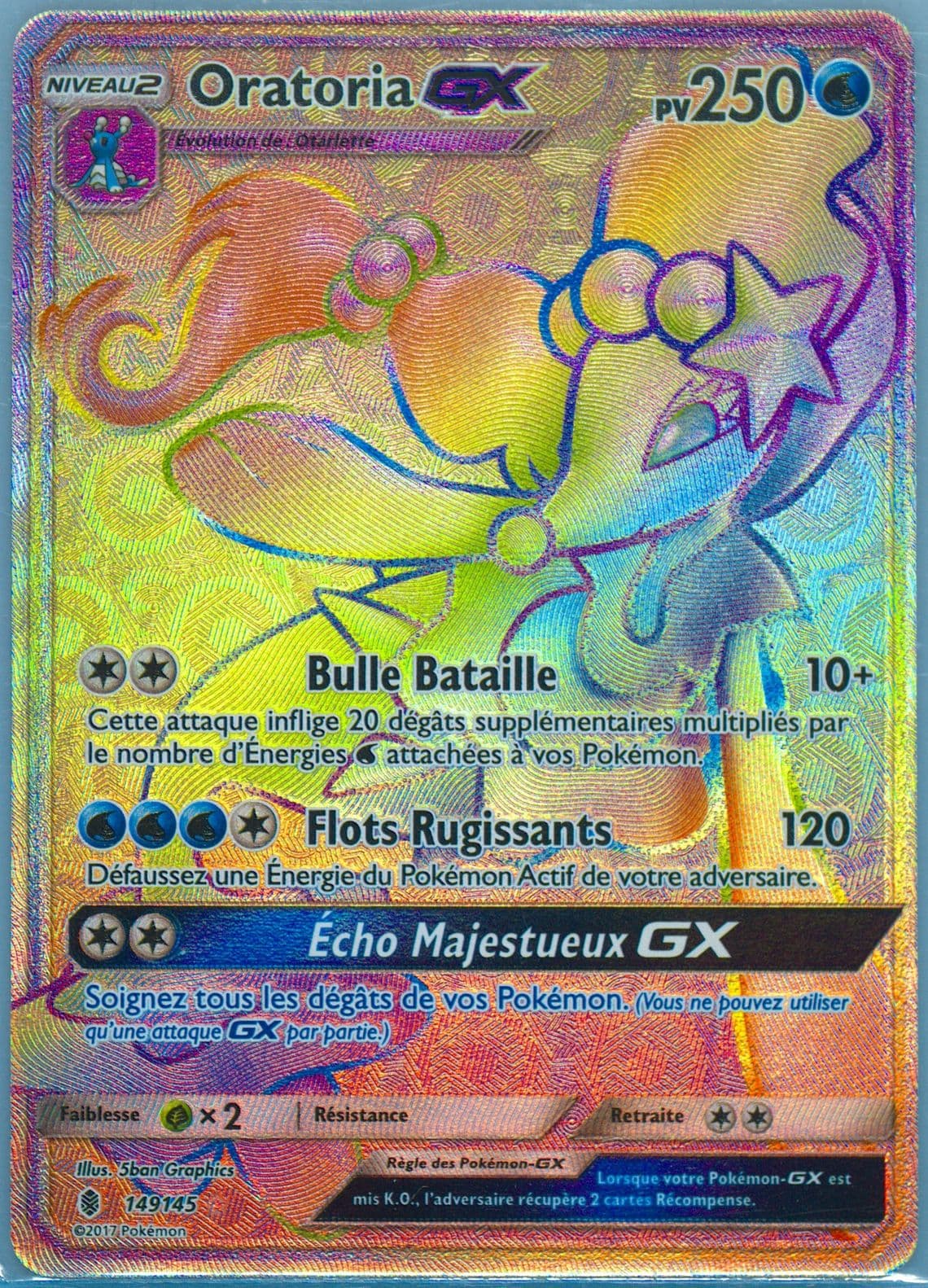 Full Art/Oratoria GX French-Secret (149) 2017 Pokemon Sun & Moon Guardians Rising