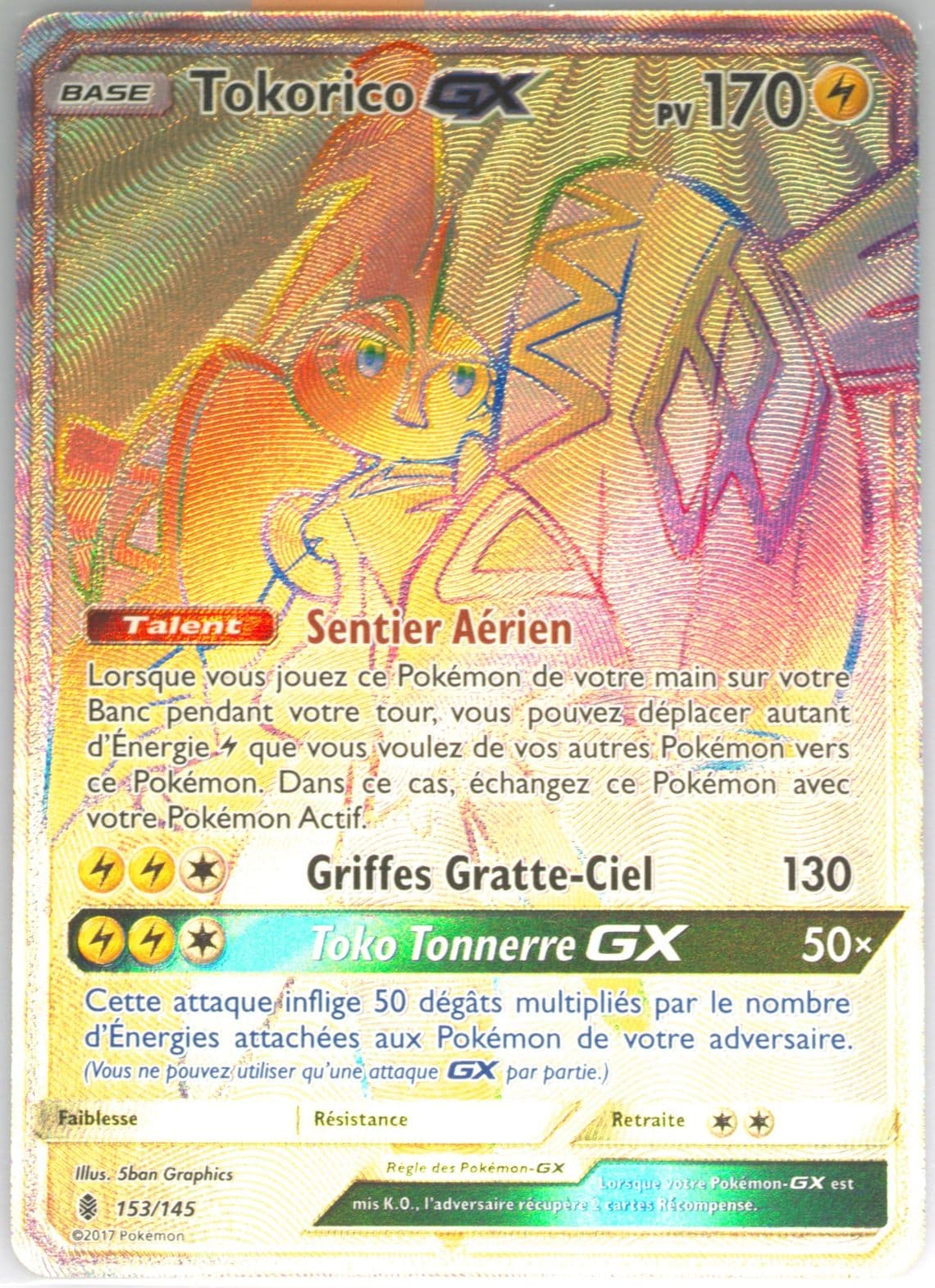 Full Art/Tokorico GX French-Secret (153) 2017 Pokemon Sun & Moon Guardians Rising