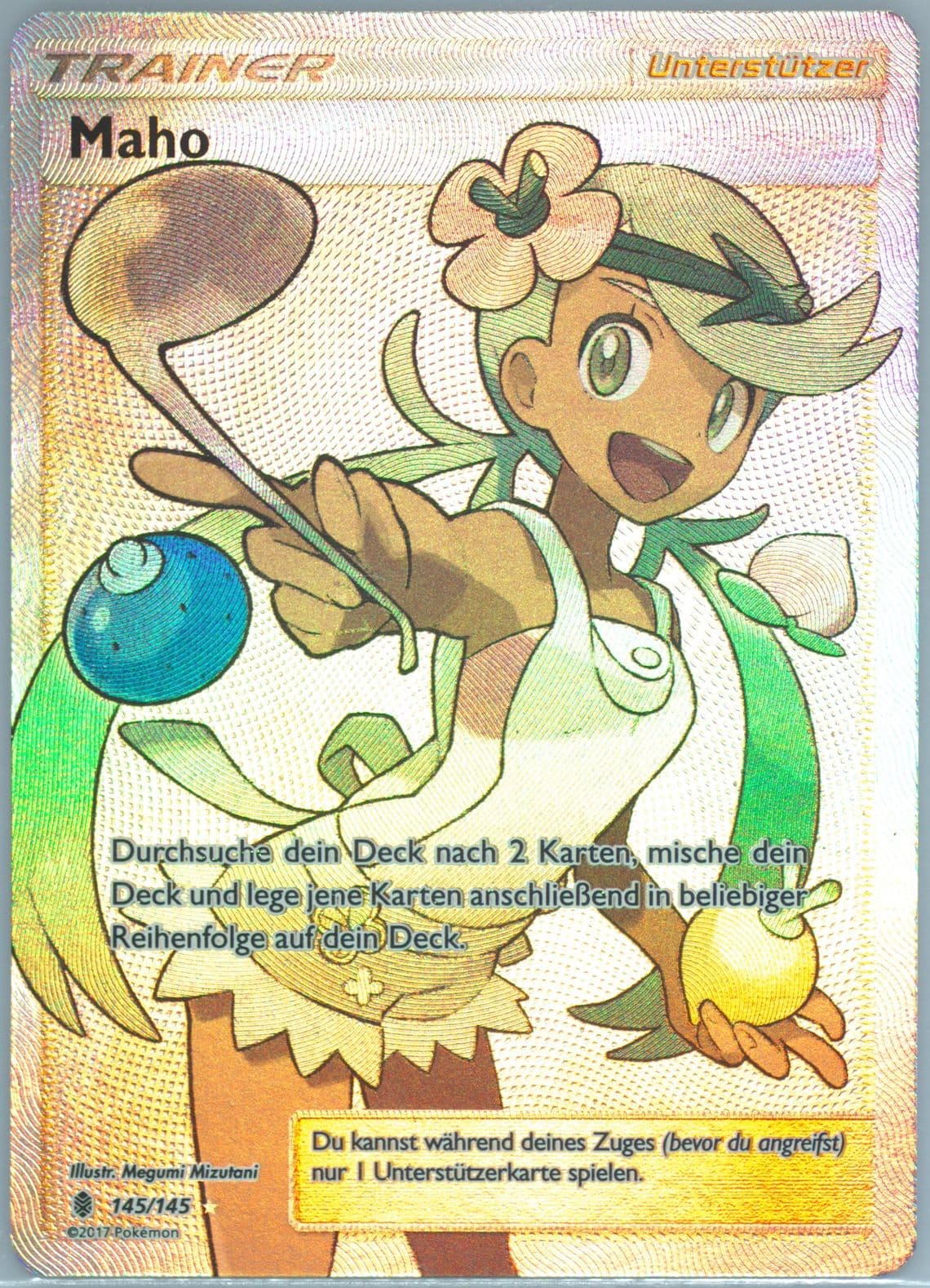 Maho German (127) 2017 Pokemon Sun & Moon Guardians Rising