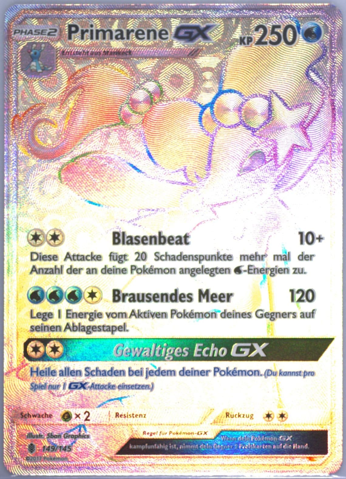Full Art/Primarene GX German-Secret (149) 2017 Pokemon Sun & Moon Guardians Rising