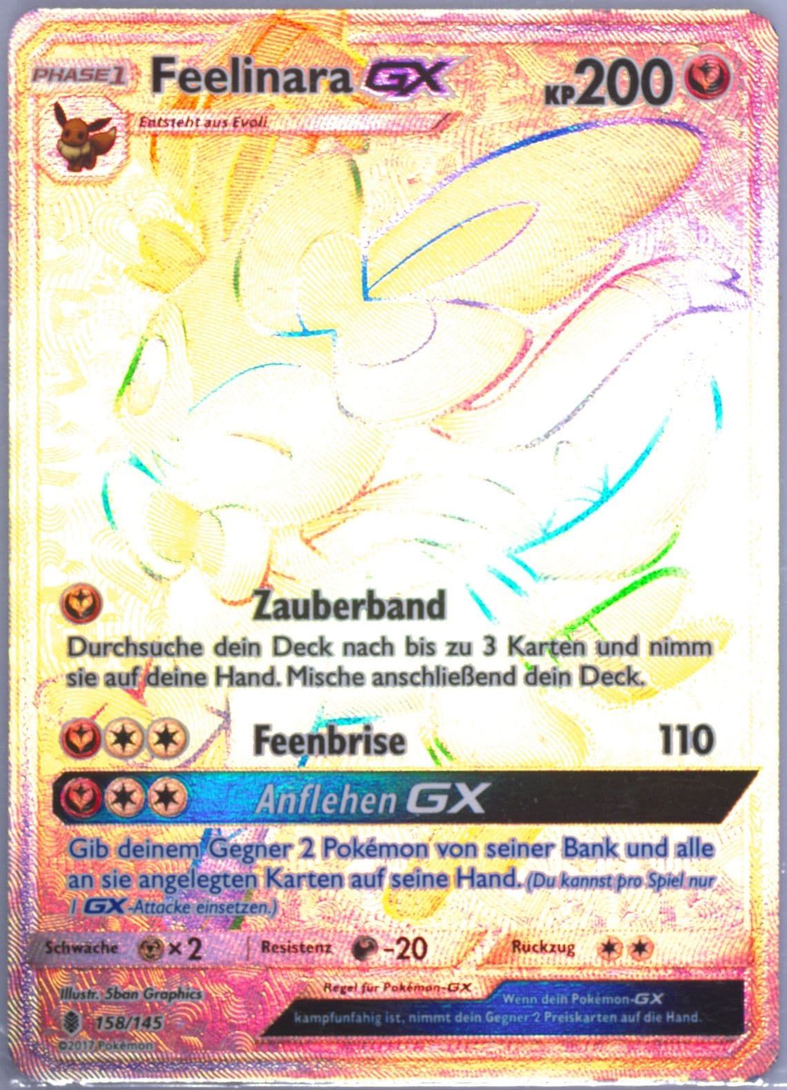 Full Art/Feelinara GX German-Secret (158) 2017 Pokemon Sun & Moon Guardians Rising