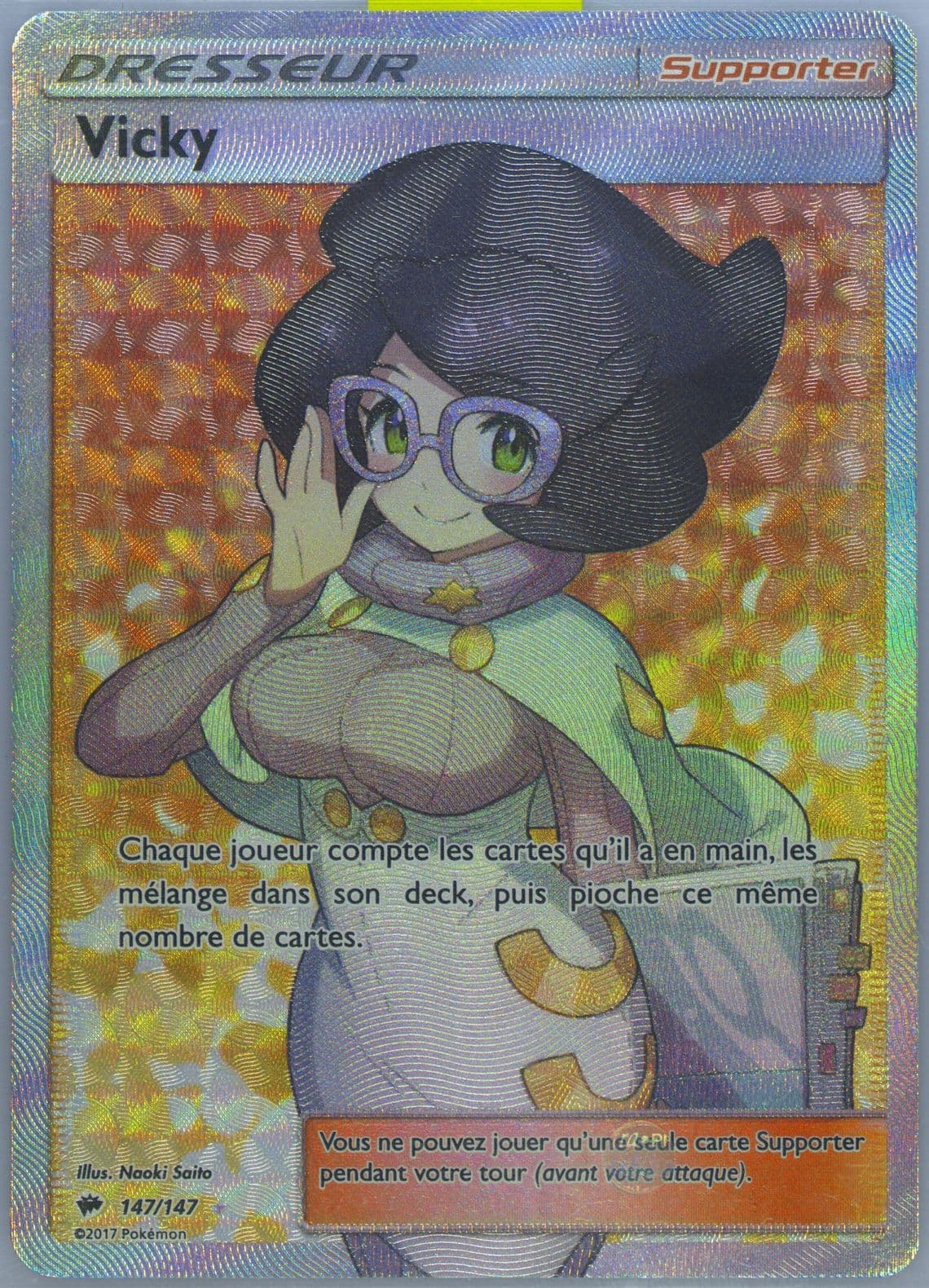 Full Art/Vicky French (147) 2017 Pokemon Sun & Moon Burning Shadows