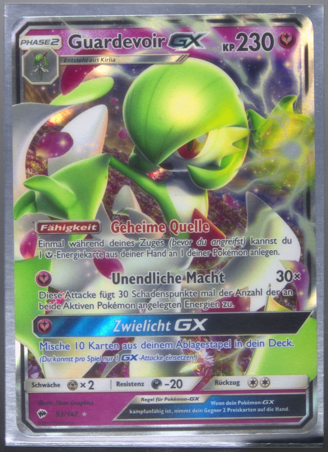 Guardevoir GX German (93) 2017 Pokemon Sun & Moon Burning Shadows