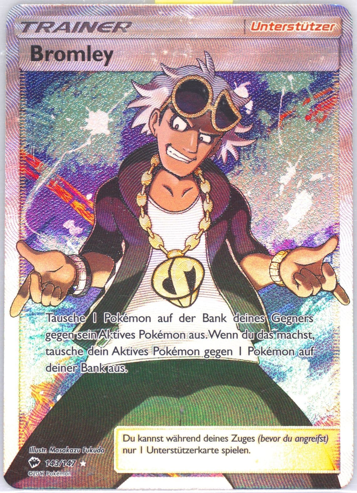 Full Art/Bromley German (143) 2017 Pokemon Sun & Moon Burning Shadows