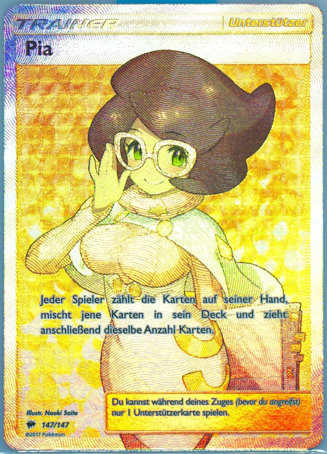 Full Art/Pia German (147) 2017 Pokemon Sun & Moon Burning Shadows