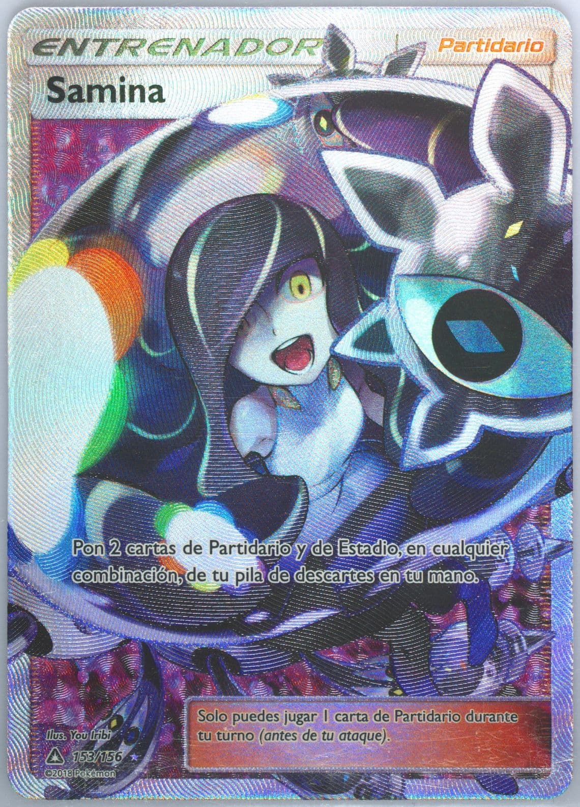 Full Art/Samina Spanish (153) 2018 Pokemon Sun & Moon Ultra Prism