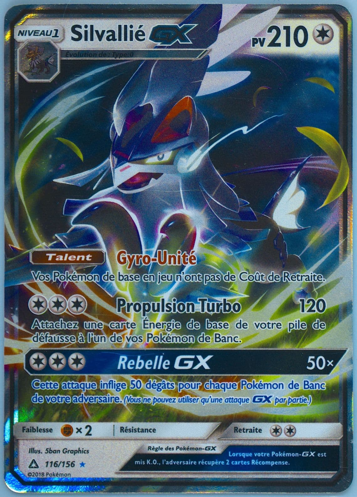 Silvallie GX French (116) 2018 Pokemon Sun & Moon Ultra Prism