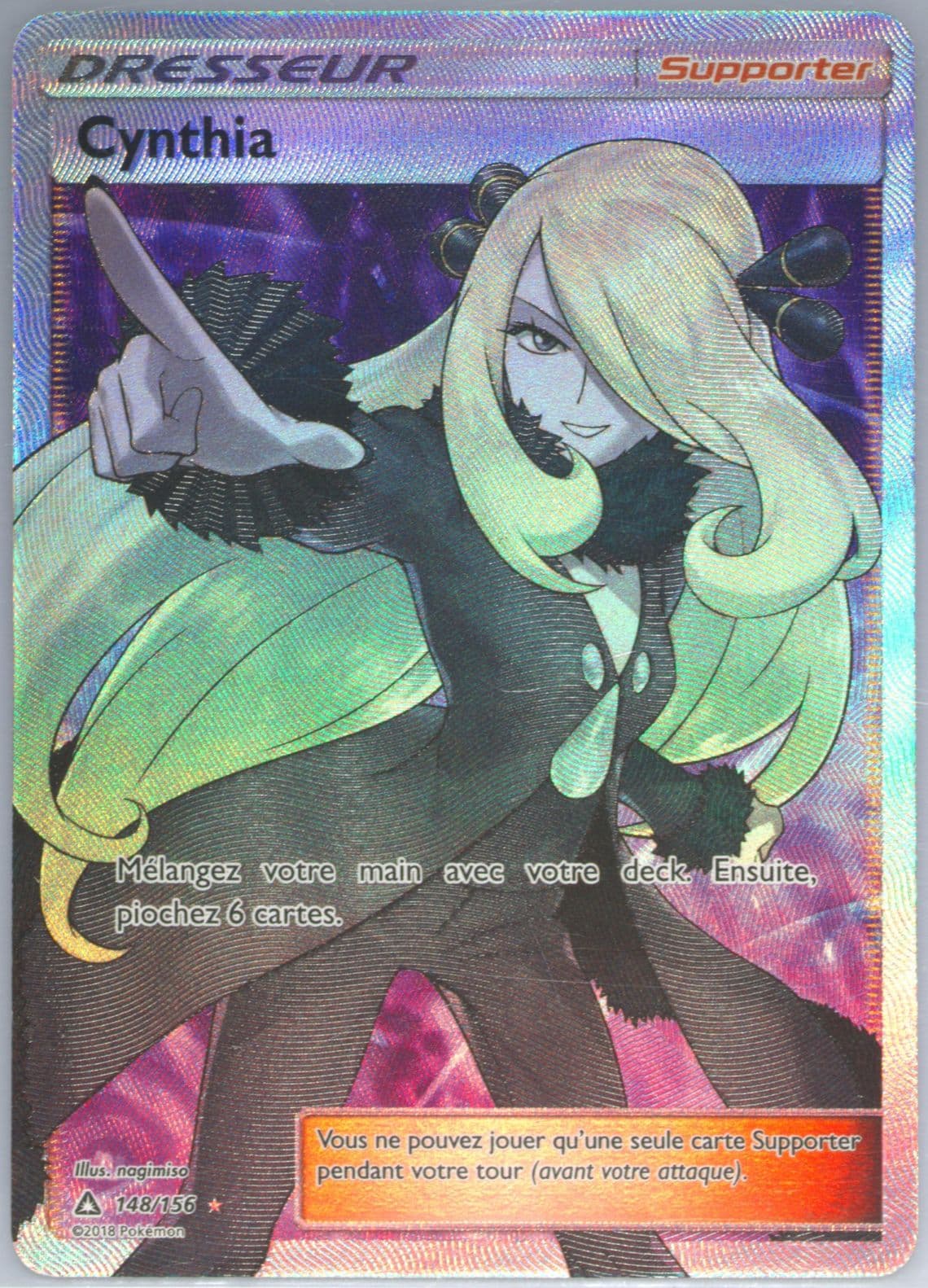 Full Art/Cynthia French (148) 2018 Pokemon Sun & Moon Ultra Prism
