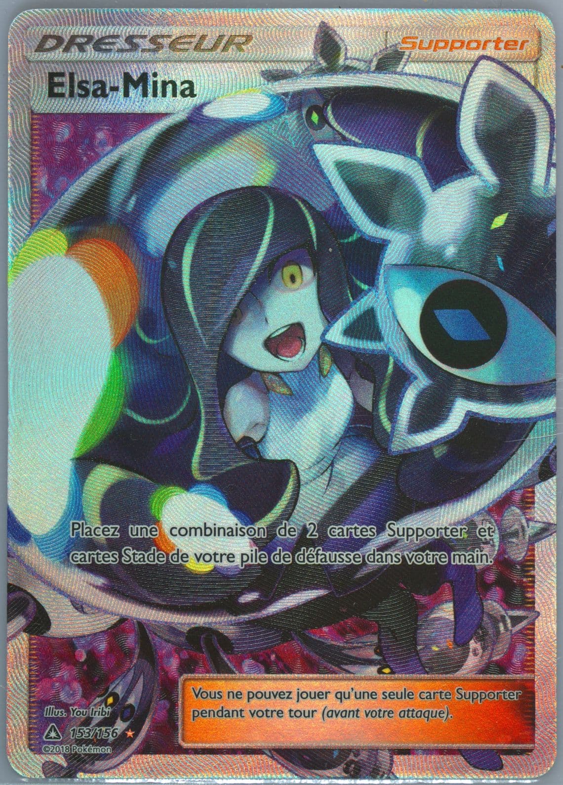 Full Art/Elsa-Mina French (153) 2018 Pokemon Sun & Moon Ultra Prism
