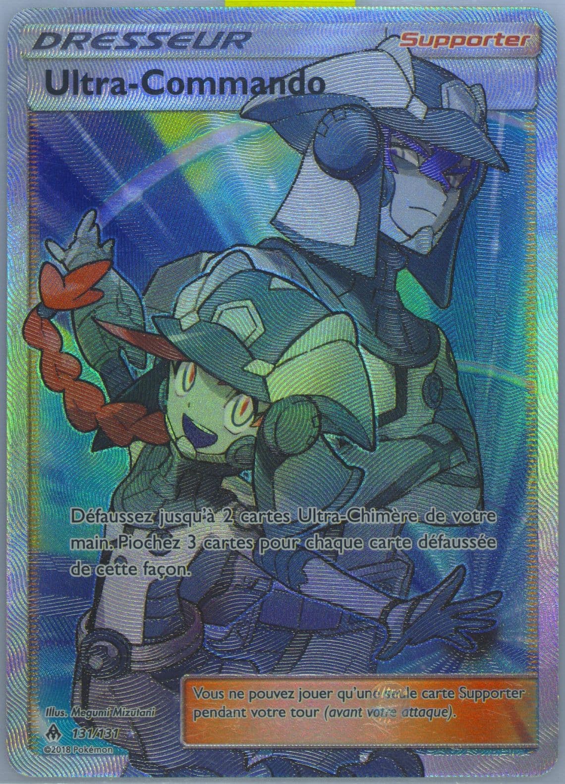 Full Art/Ultra-Commando French (131) 2018 Pokemon Sun & Moon Forbidden Light