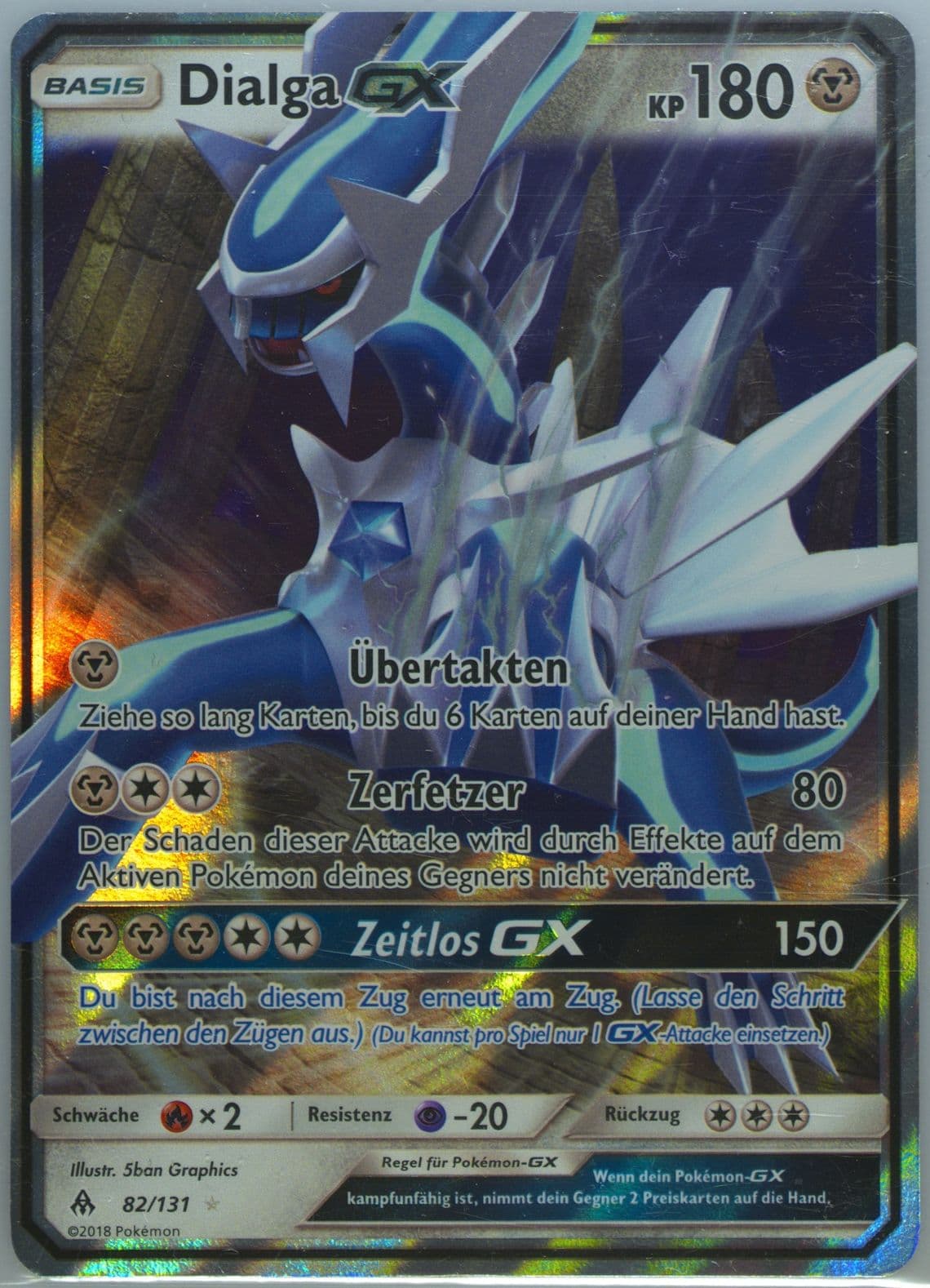 Dialga GX German (82) 2018 Pokemon Sun & Moon Forbidden Light