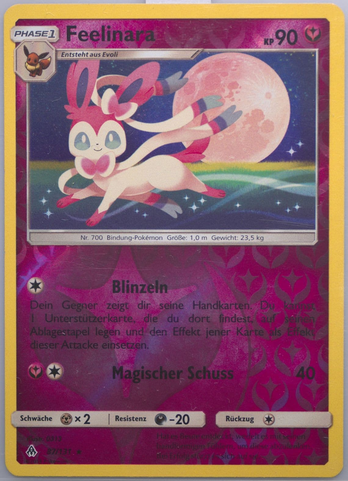 Feelinara-Reverse Foil German (87) 2018 Pokemon Sun & Moon Forbidden Light