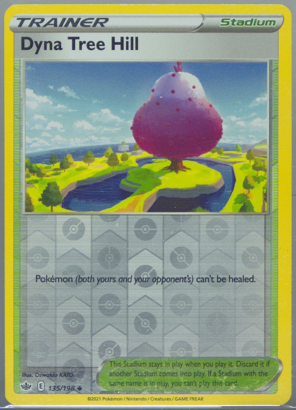 Dyna Tree Hill-Reverse Foil (135) 2021 Pokemon Sword & Shield Chilling Reign