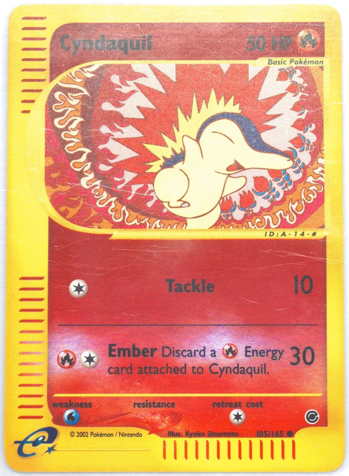 Cyndaquil-Reverse Foil (105) 2002 Pokemon Expedition