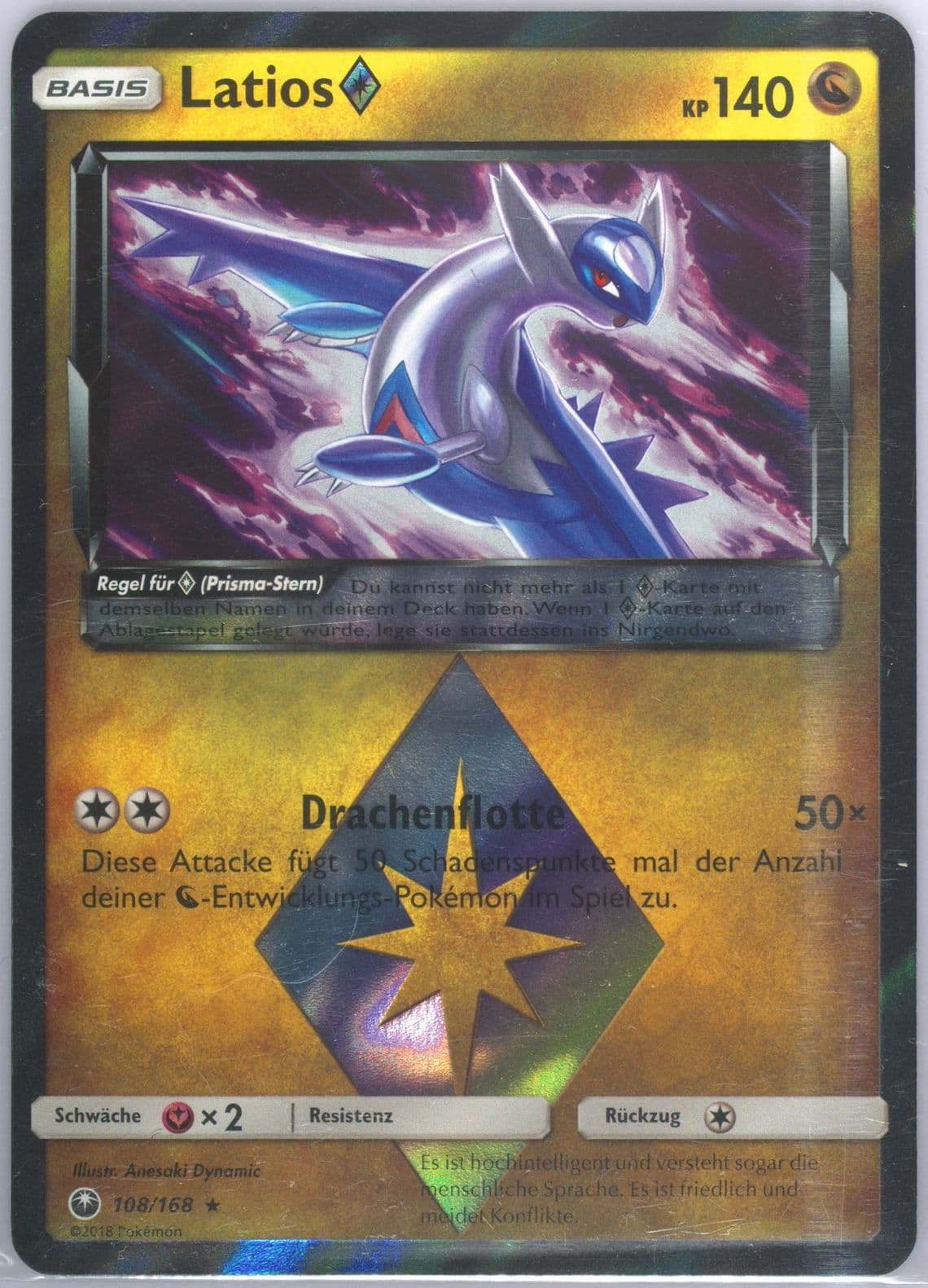 Latios-Holo German (108) 2018 Pokemon Sun & Moon Celestial Storm