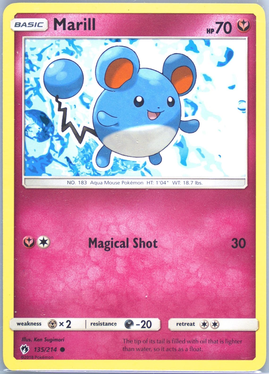 Marill (135) 2018 Pokemon Sun & Moon Lost Thunder