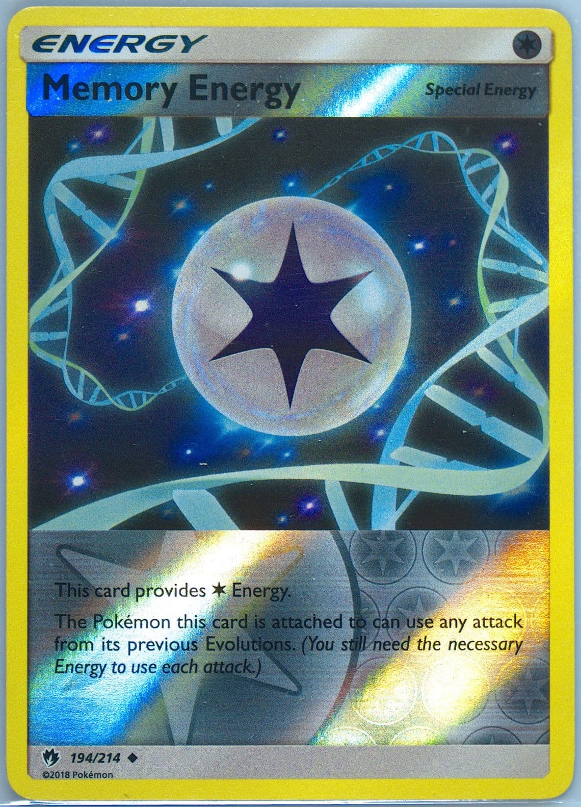 Memory Energy-Reverse Foil (194) 2018 Pokemon Sun & Moon Lost Thunder