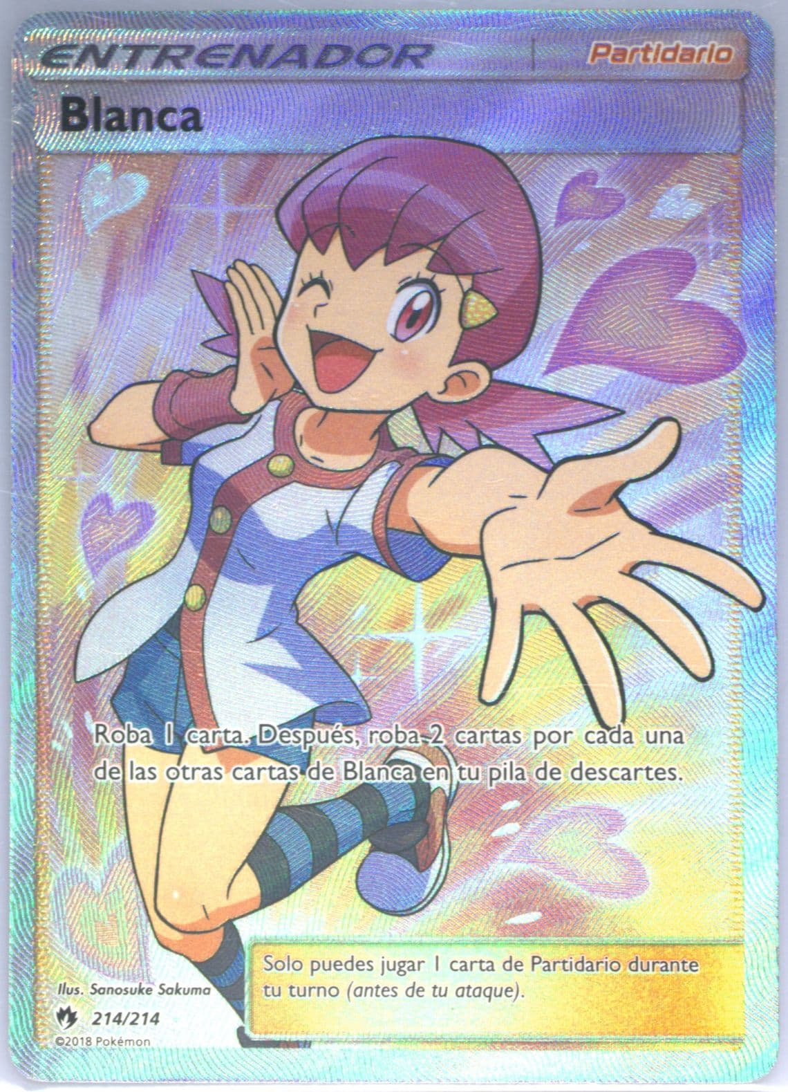 Full Art/Blanca Spanish (214) 2018 Pokemon Sun & Moon Lost Thunder