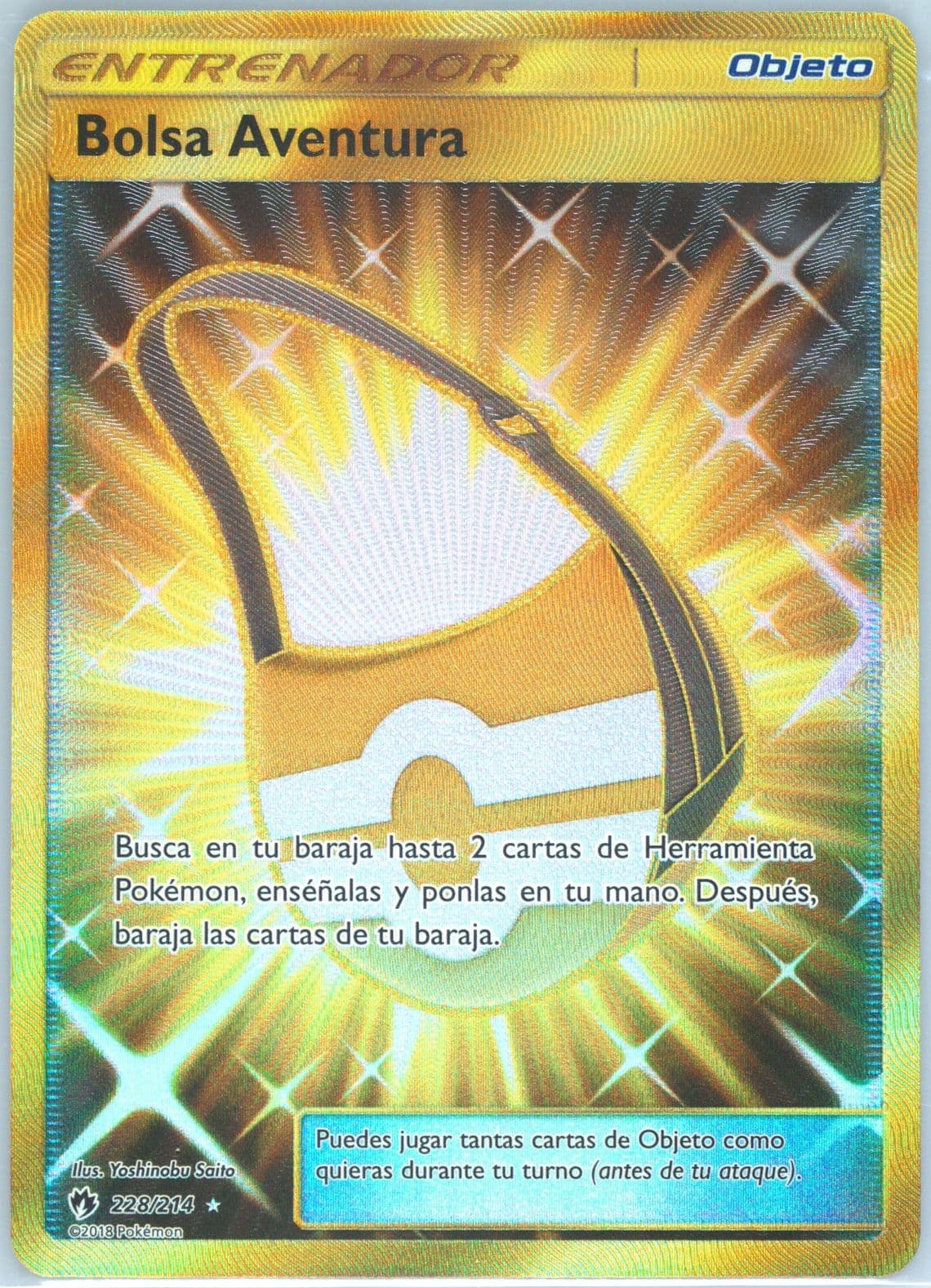 Full Art/Bolsa Aventura Spanish-Secret (228) 2018 Pokemon Sun & Moon Lost Thunder