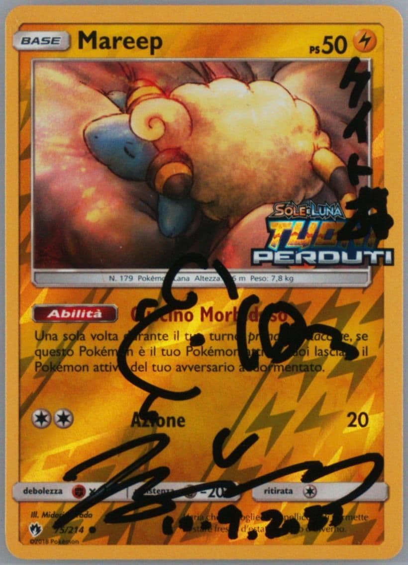 Mareep-Reverse Foil Italian (75) 2018 Pokemon Sun & Moon Lost Thunder