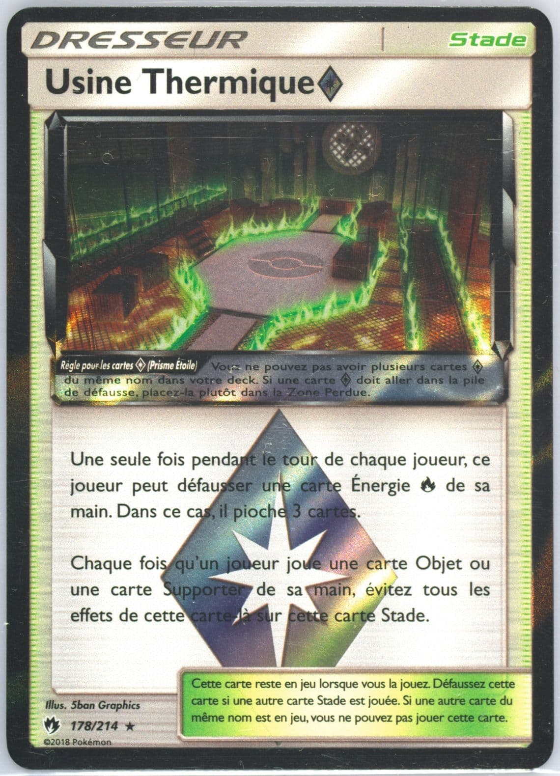 Usine Thermique-Holo French (178) 2018 Pokemon Sun & Moon Lost Thunder