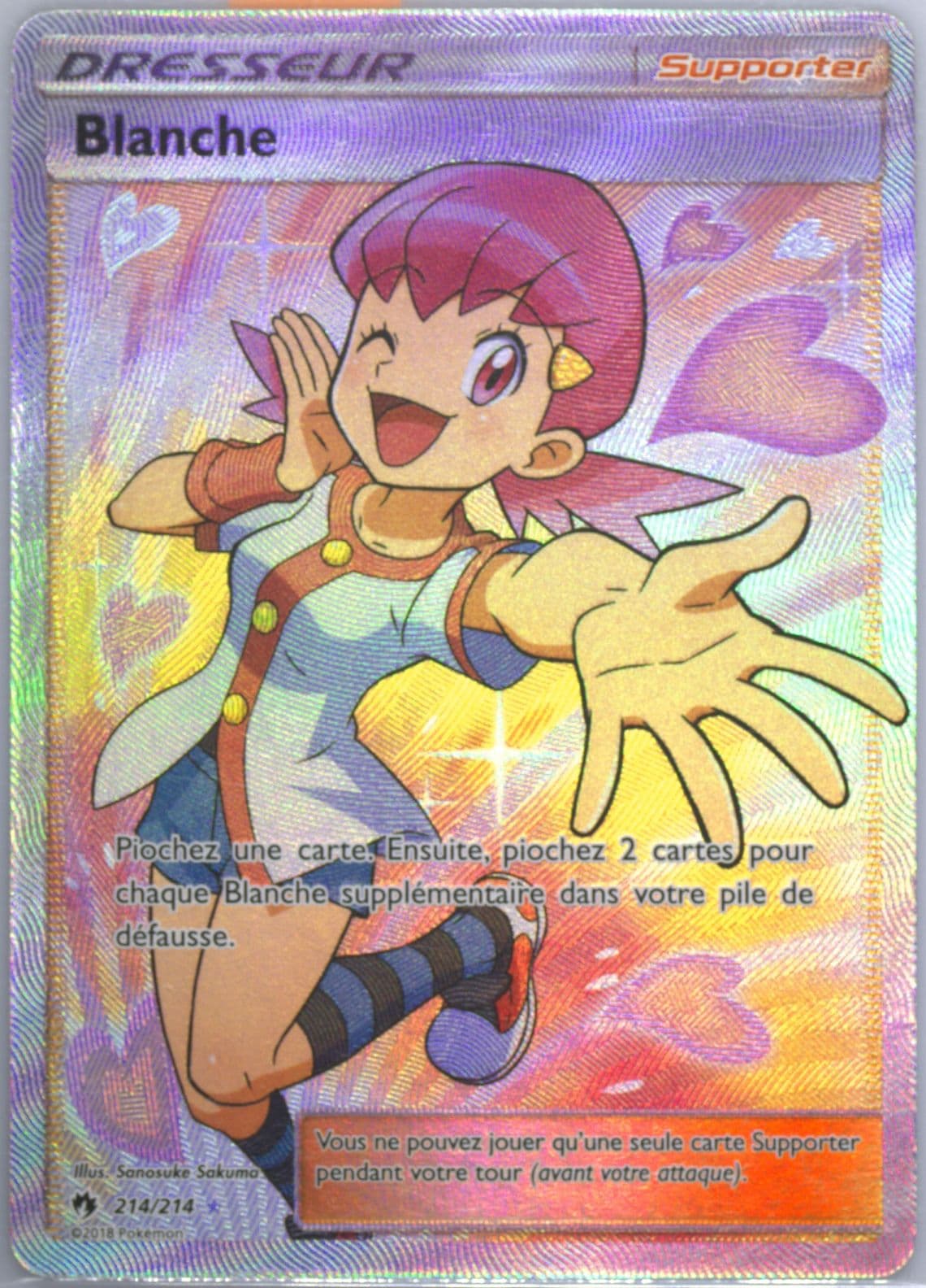 Full Art/Blanche French (214) 2018 Pokemon Sun & Moon Lost Thunder