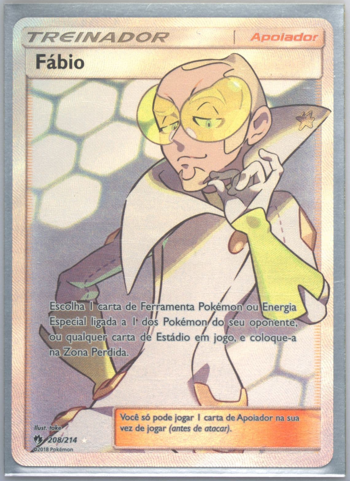 Full Art/Fabio Portuguese (208) 2018 Pokemon Sun & Moon Lost Thunder