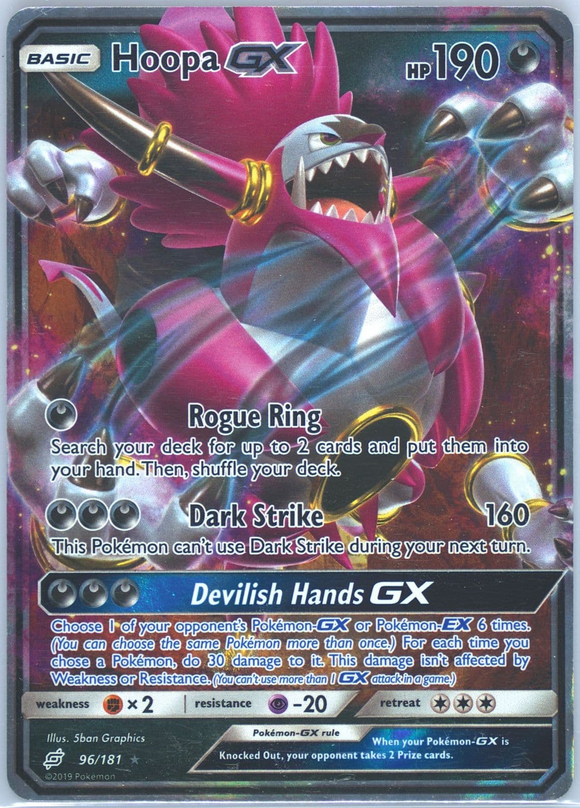 Hoopagx (96) 2019 Pokemon Sun & Moon Team Up