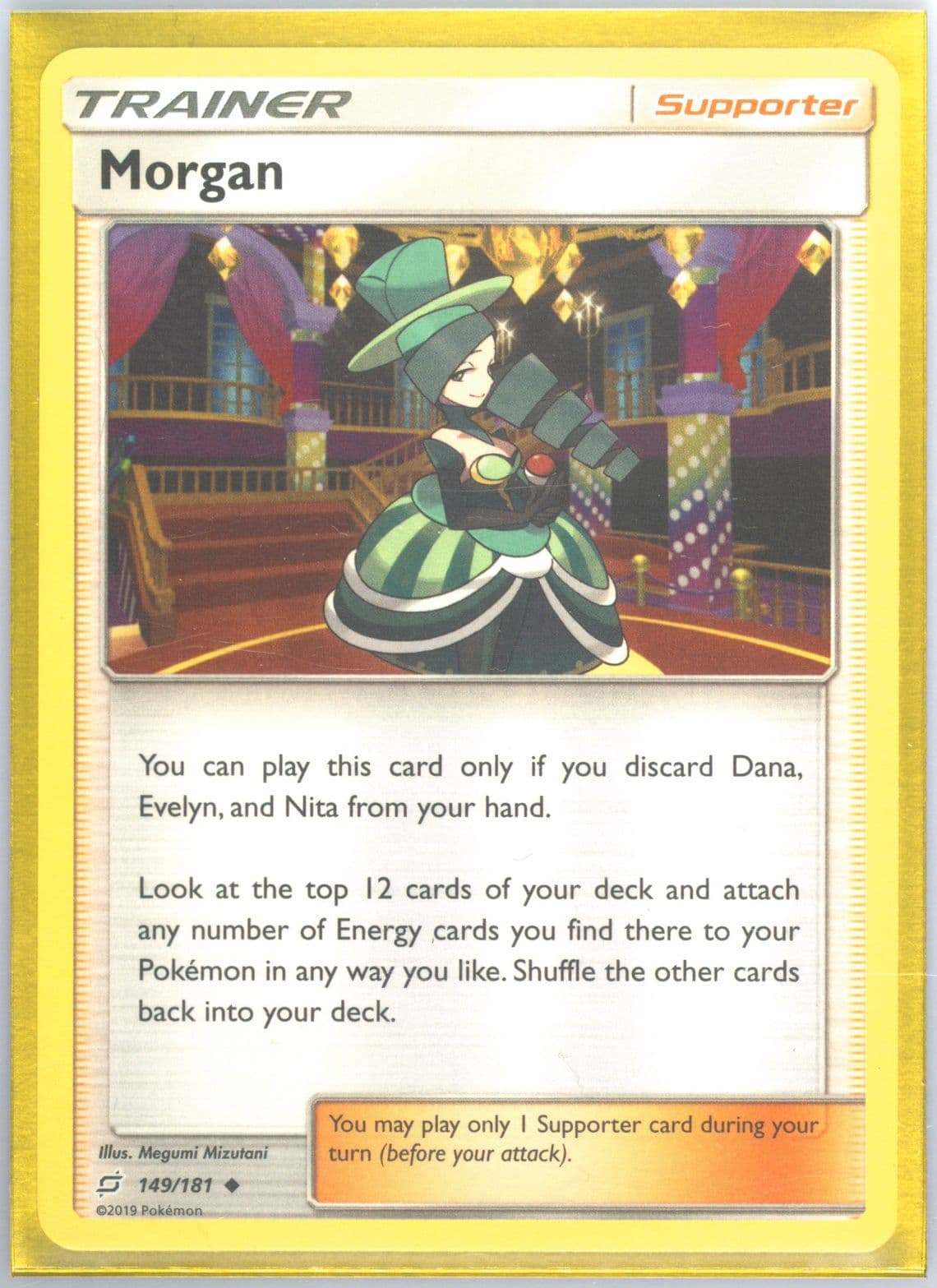 Morgan (149) 2019 Pokemon Sun & Moon Team Up