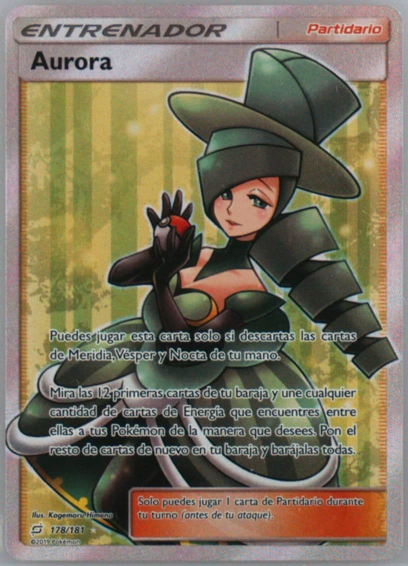 Full Art/Aurora Spanish (178) 2019 Pokemon Sun & Moon Team Up