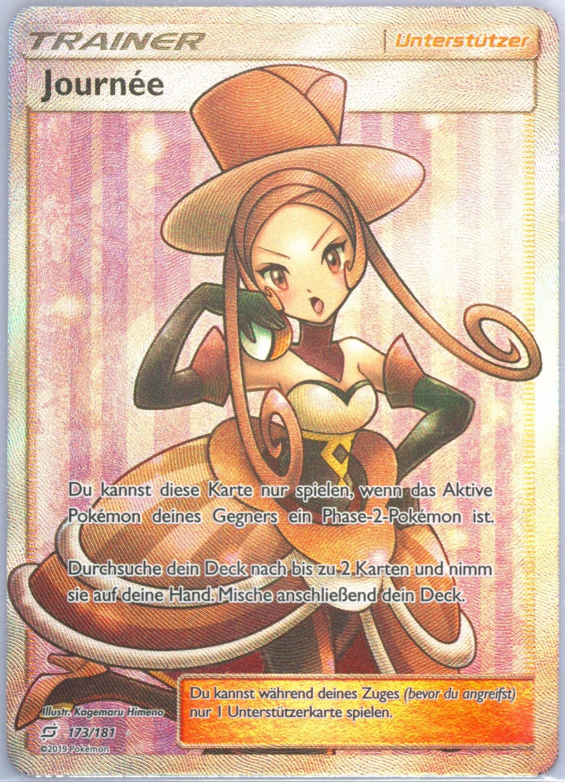 Full Art/Journee German (173) 2019 Pokemon Sun & Moon Team Up