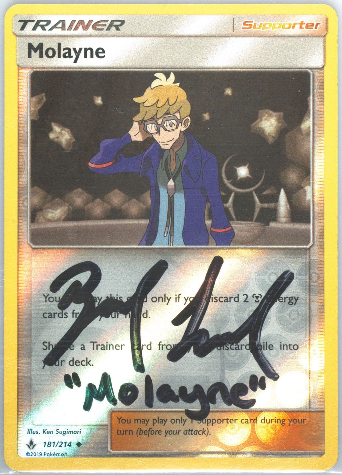 Molayne-Reverse Foil (181) 2019 Pokemon Sun & Moon Unbroken Bonds