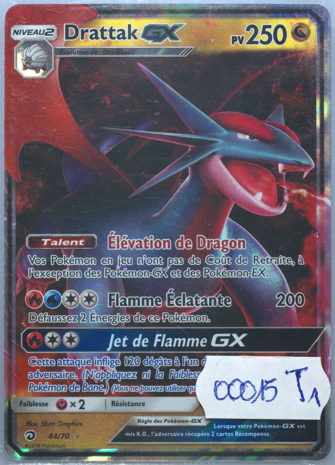 Drattak GX French (44) 2018 Pokemon Sun & Moon Dragon Majesty