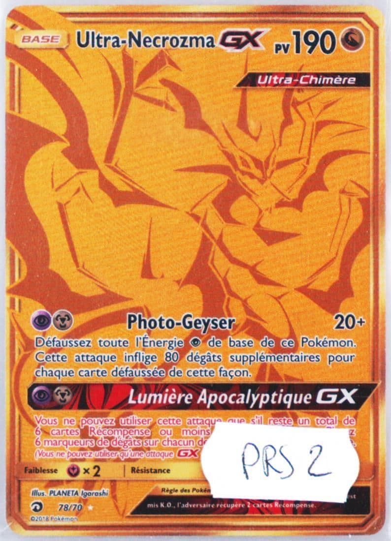 Full Art/Ultra-Necrozma GX French-Secret (78) 2018 Pokemon Sun & Moon Dragon Majesty