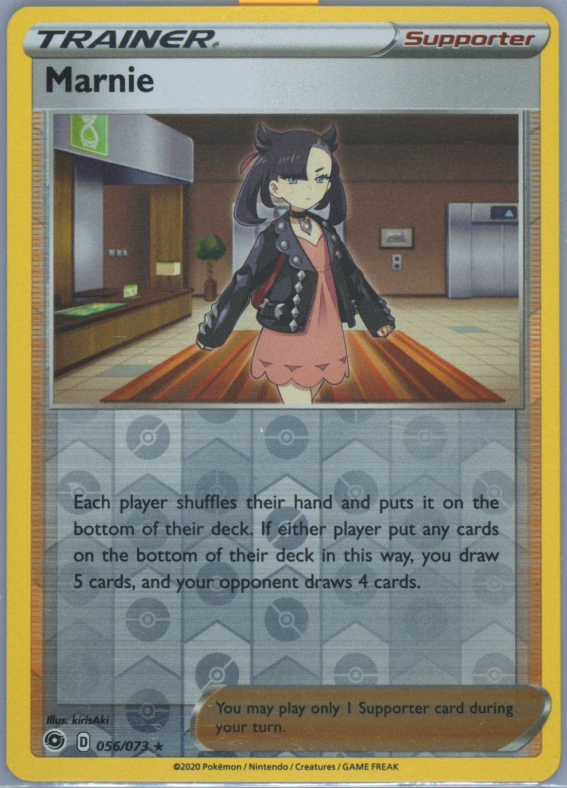 Marnie-Reverse Foil (056) 2020 Pokemon Sword & Shield Champion's Path