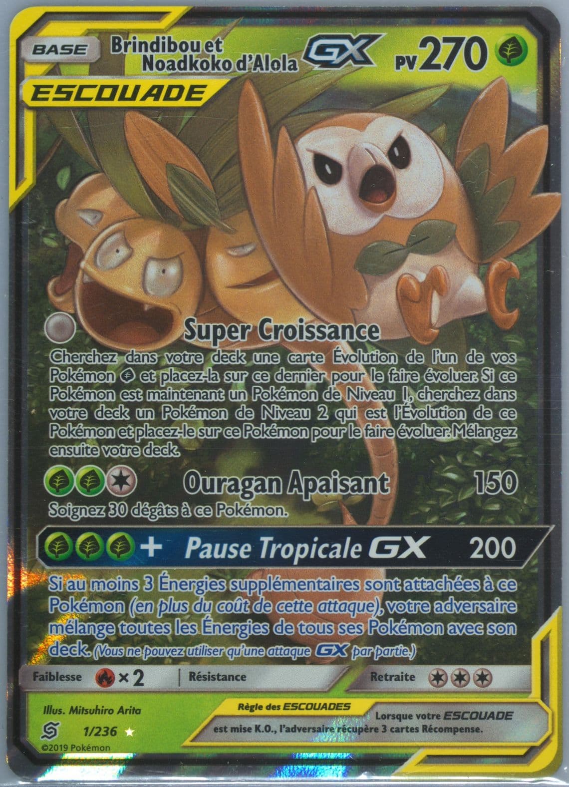 Brindibou ET Noadkoko D'Alola GX French (1) 2019 Pokemon Sun & Moon Unified Minds