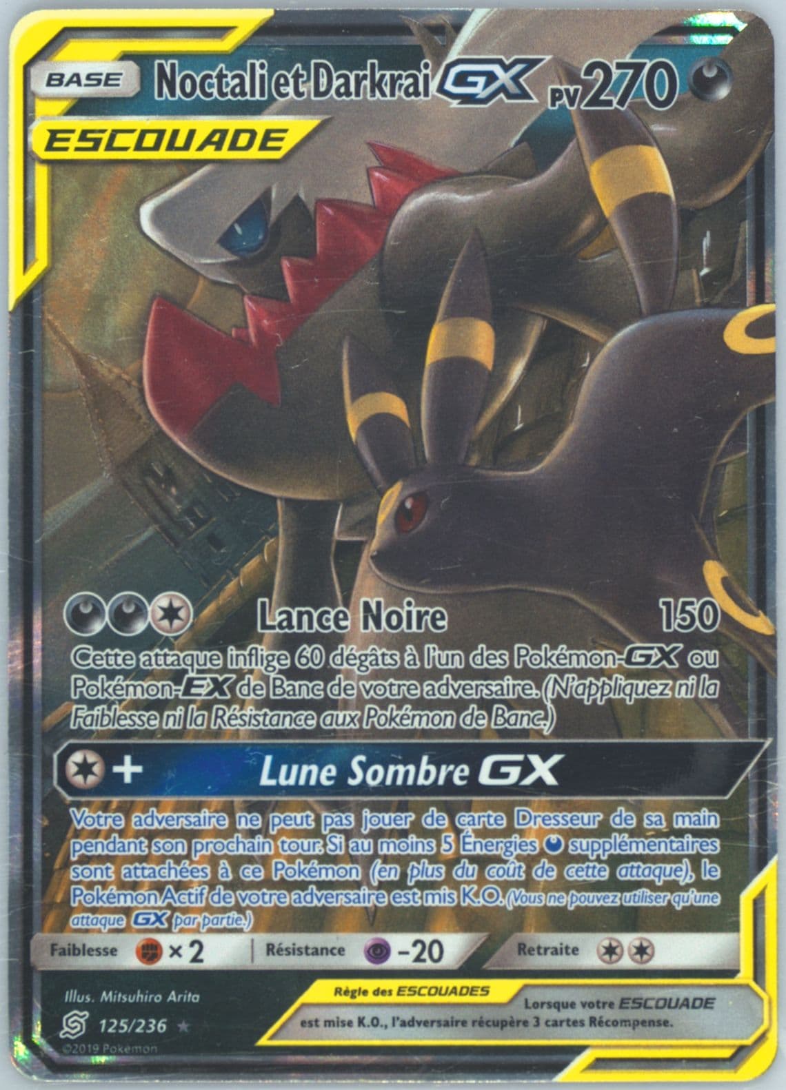 Noctali ET Darkrai GX French (125) 2019 Pokemon Sun & Moon Unified Minds