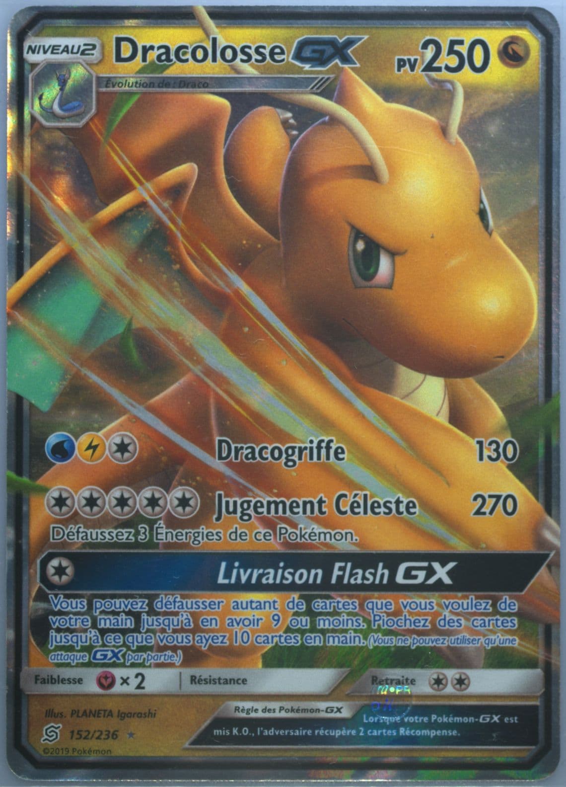 Dracolosse GX French (152) 2019 Pokemon Sun & Moon Unified Minds